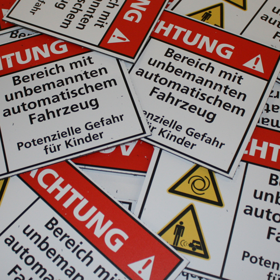 POS-Medien Firmenschilder (Plattendirektdruck)